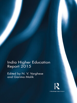 cover image of India Higher Education Report 2015